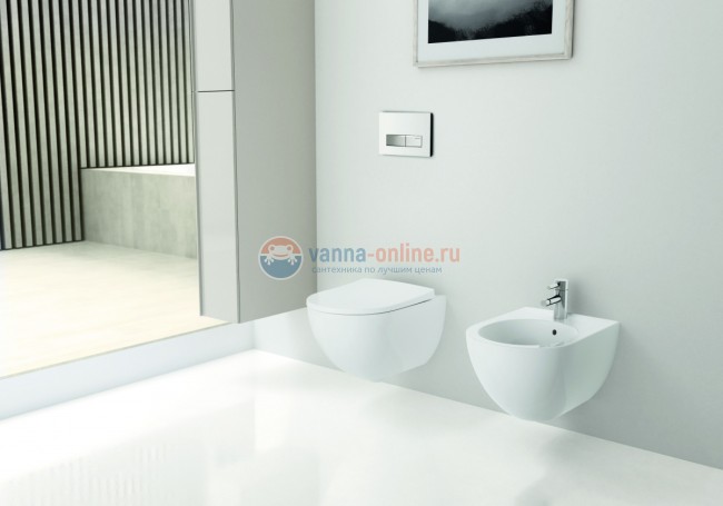 Подвесной унитаз Geberit Acanto 500.600.01.2, безободковый, белый Alpine