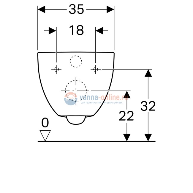 Подвесной унитаз Geberit Acanto 500.600.01.2, безободковый, белый Alpine