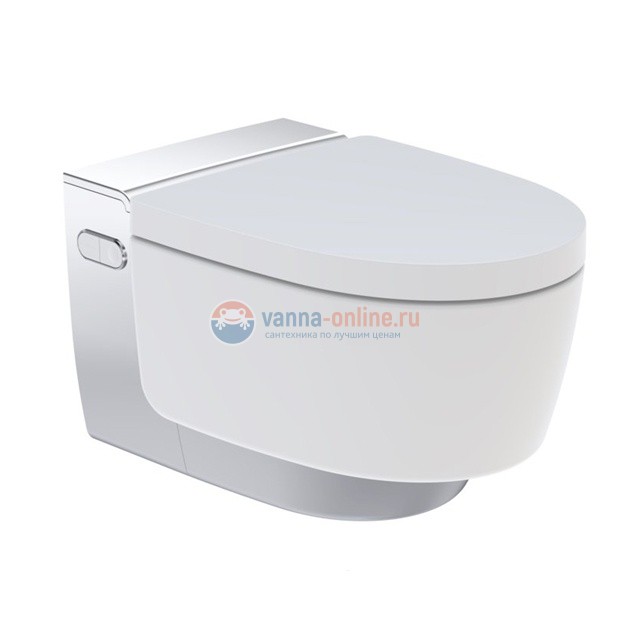 Электронный унитаз Geberit AquaClean Mera Classic 146.204 подвесной и крышка-биде, цвет глянцевый хром Электронный унитаз Geberit AquaClean Mera Classic 146.204 подвесной и крышка-биде, цвет глянцевый хром