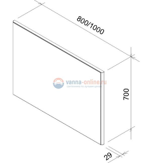Зеркало Ravak Ring 1000, 100 см, серое Зеркало Ravak Ring 1000, 100 см, серое