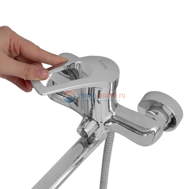 Смеситель Iddis Carlow Plus CRPSBL2i10WA с длинным изливом, для ванны и душа, хром