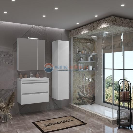 Тумба под раковину opadiris фреш 70 00-00003577 белый(белое стекло)