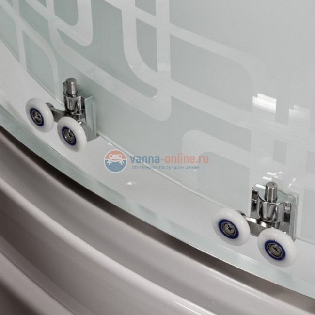 Душевая кабина Deto Em EM2710 100 x 100 см, с крышей, Led с гидромассажем