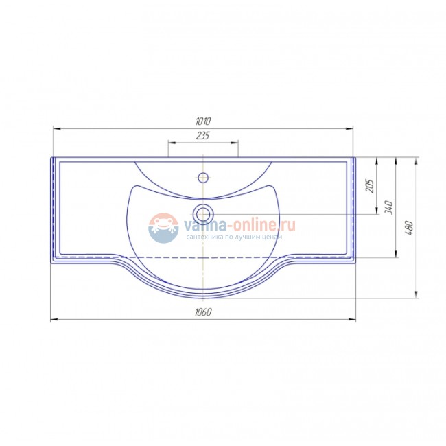 Раковина СаНта Классик 105