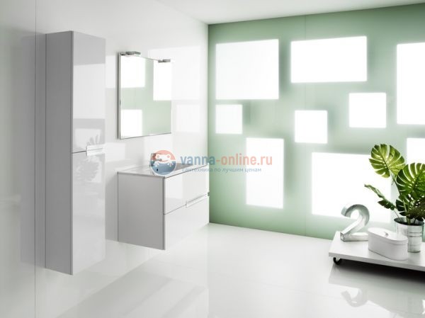 Тумба под раковину Roca Victoria Nord Ice Edition ZRU9302731, 80 см, цвет белый глянец