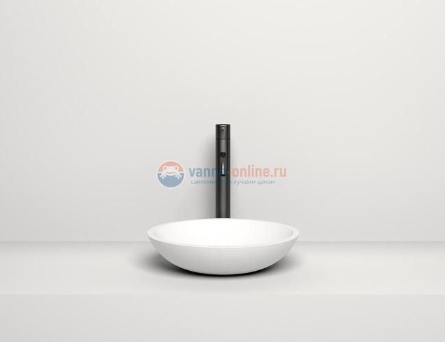 Раковина накладная Salini Callista 105, 37 x 37 x 85 см, из материала Solix, матовая белая 1101205SM