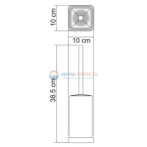 Ершик напольный WasserKRAFT 1037 Ершик напольный WasserKRAFT 1037