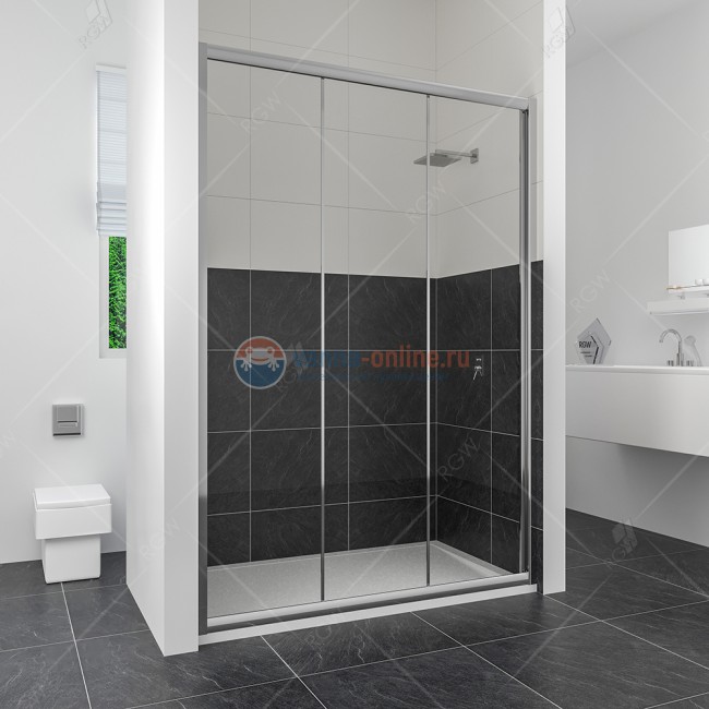 Душевая дверь RGW CL-11, 04091130-11, 130 х 185 см раздвижная, стекло прозрачное, хром Душевая дверь RGW CL-11, 04091130-11, 130 х 185 см раздвижная, стекло прозрачное, хром