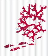 Штора для ванной комнаты Lemark Red reef C1820T008, 180 х 200 см