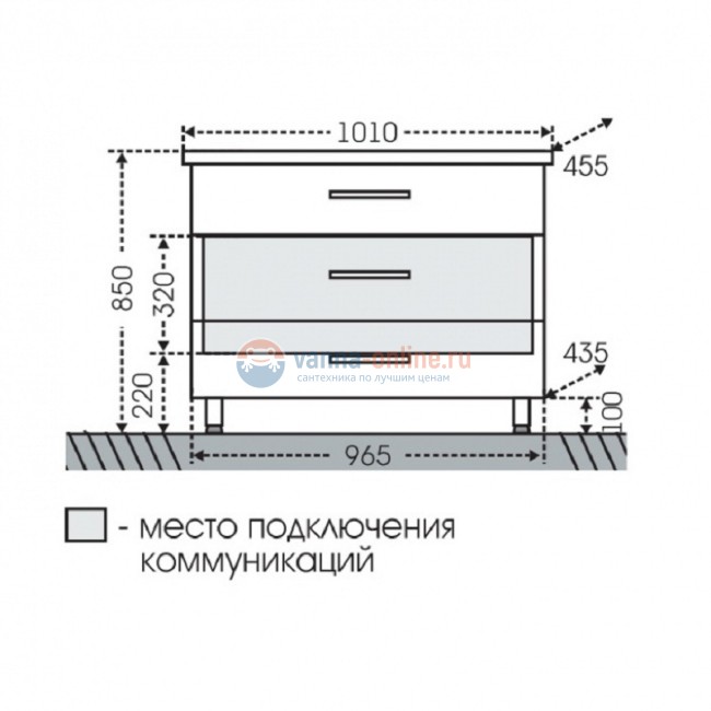 Тумба под раковину СаНта Виктория 100 NEW 700131N напольная, цвет белый Тумба под раковину СаНта Виктория 100 NEW 700131N напольная, цвет белый