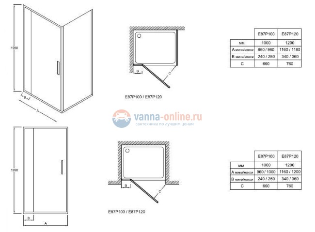 Душевая дверь Jacob Delafon Torsion E87P120L-GA, 120*195 см Душевая дверь Jacob Delafon Torsion E87P120L-GA, 120*195 см