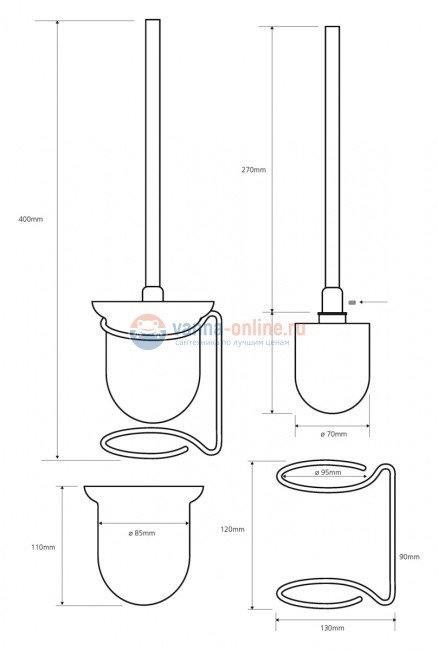 Ершик Bemeta Omega 104113102 Ершик Bemeta Omega 104113102