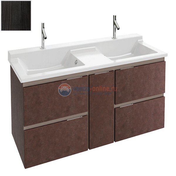 Тумба под раковину Jacob Delafon SOPRANO 140х65 черное дерево, EB1335-E15