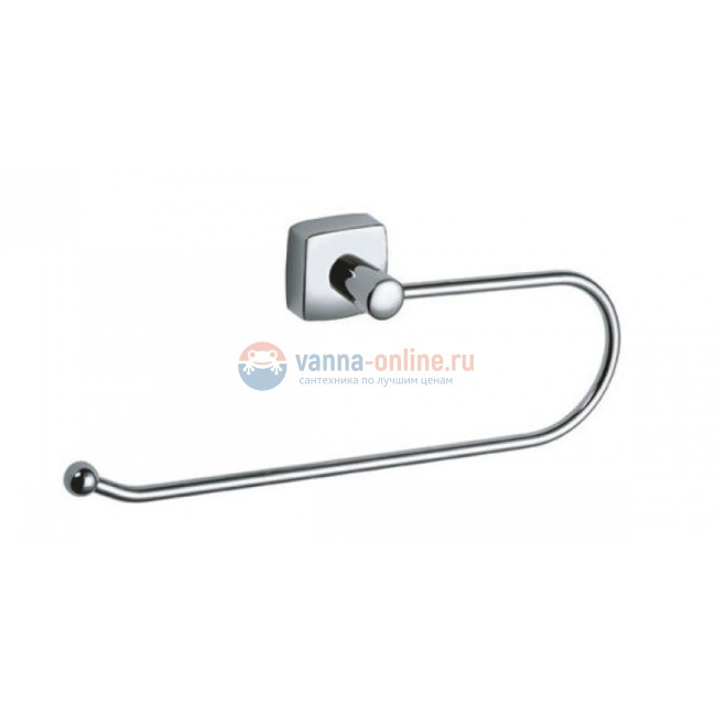 Полотенцедержатель Fixsen Kvadro FX-61311A полукольцо, хром