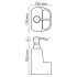 Дозатор WasserKraft 8499 с емкостью для губки, 430 ml