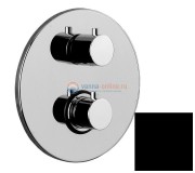 Смеситель Paffoni Light LIQ018NO встраиваемый для душа на 2 выхода, с внутренней частью, цвет черный матовый