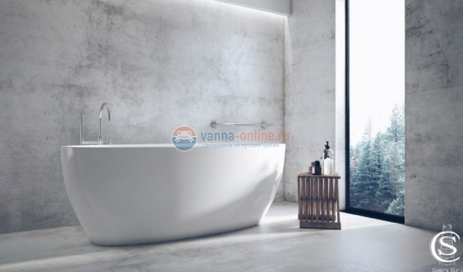 Ванна Salini Alda Nuova, 178 х 92 х 58 см, из материала Solix, матовая белая 101911SM Ванна Salini Alda Nuova, 178 х 92 х 58 см, из материала Solix, матовая белая 101911SM