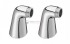 Ножки для смесителя Jacob Delafon E75456-CP, 1/2' и 3/4', хром (комплект 2 шт.)