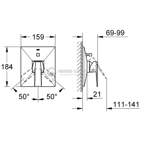 Смеситель Grohe Allure Brilliant 19789000 для душа