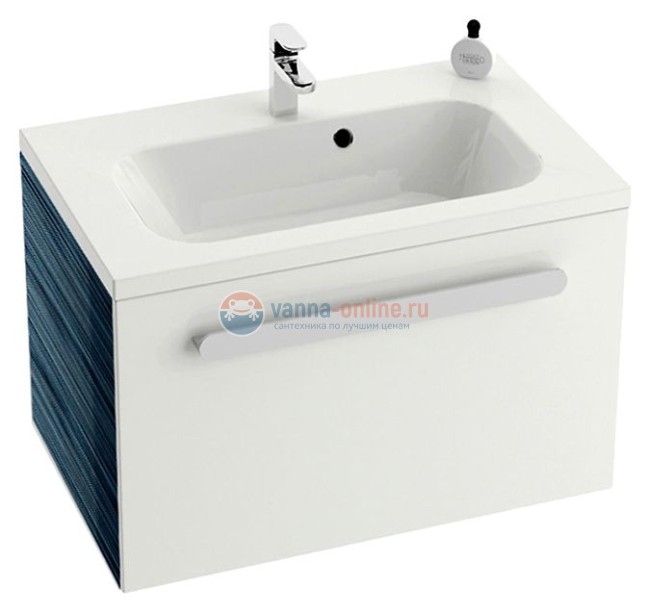 Тумба под раковину Ravak Chrome SDU 700 оникс/белая X000000533