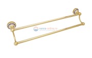 Полотенцедержатель Fixsen Bogema gold FX-78502G двойной, золото