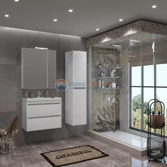 Тумба под раковину opadiris фреш 70 00-00003577 белый(белое стекло)