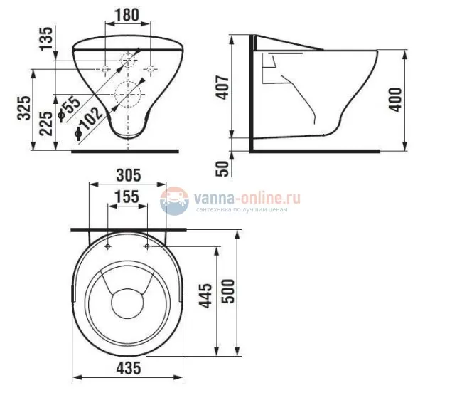 Видуар Jika Mira, 8.5104.9.000.000.1 подвесной, с решеткой Видуар Jika Mira, 8.5104.9.000.000.1 подвесной, с решеткой