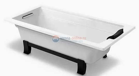 Чугунная ванна Jacob Delafon Archer 170x80 E6D904-0, с антискользящим покрытием, без отверстий для ручек Чугунная ванна Jacob Delafon Archer 170x80 E6D904-0, с антискользящим покрытием, без отверстий для ручек