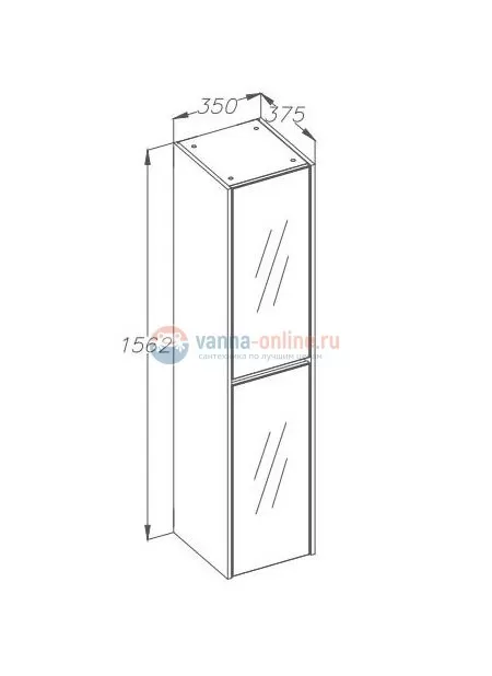Шкаф-пенал opadiris фреш 35 , универсальный, Z0000014801 белый/белое стекло Шкаф-пенал opadiris фреш 35 , универсальный, Z0000014801 белый/белое стекло