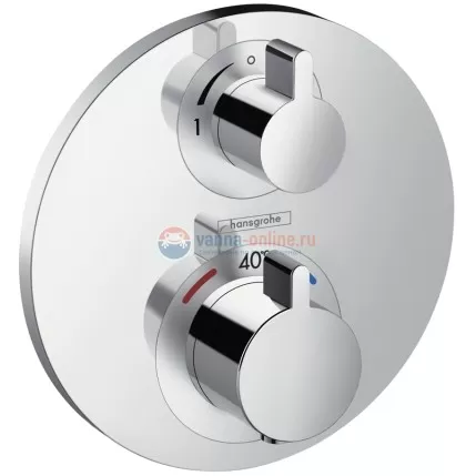 Смеситель для душа Hansgrohe Ecostat с запорным вентилем, 15757000