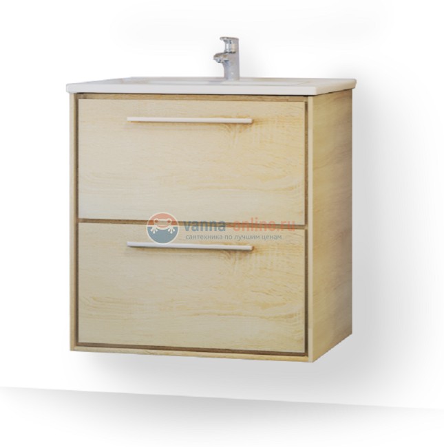 Тумба под раковину Raval Frame 60 Fra.01.60/P/DS, подвесная, дуб сонома