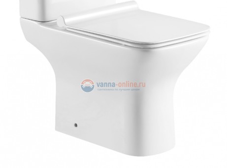 Чаша унитаза Aquanet Cube 2-C CL-12288 (240208), безободковый Rimless, с крышкой-сиденьем Soft Close - Slimseat Чаша унитаза Aquanet Cube 2-C CL-12288 (240208), безободковый Rimless, с крышкой-сиденьем Soft Close - Slimseat