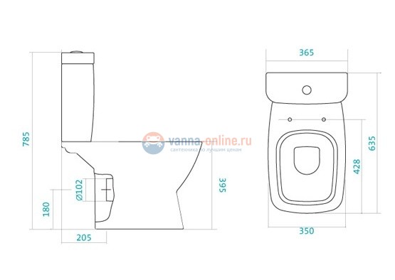 Унитаз компакт Santek Нео 1.WH30.2.470 крышка микролифт Унитаз компакт Santek Нео 1.WH30.2.470 крышка микролифт