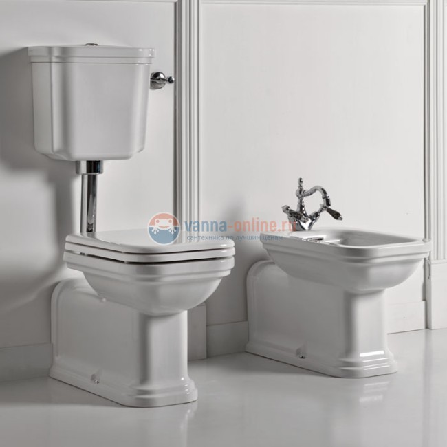 Унитаз, фурнитура хром