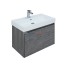 Тумба с раковиной Aquanet Nova Lite 60, 1 + 1 ящик в ящике, дуб рошелье