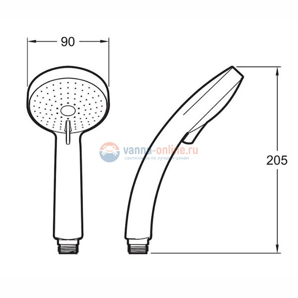 Душевая система Jacob Delafon July E45716-CP с термостатическим смесителем, верхний душ круглый Душевая система Jacob Delafon July E45716-CP с термостатическим смесителем, верхний душ круглый