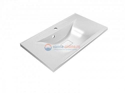 Раковина из искусственного мрамора BelBagno BB800/450-LV-MR-PR, 80x45x15 см