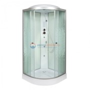 Душевая кабина Deto L 908 80 x 80 см, с крышей, с гидромассажем и электрикой