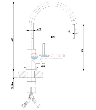 Смеситель для кухни Lemark Expert LM5078S