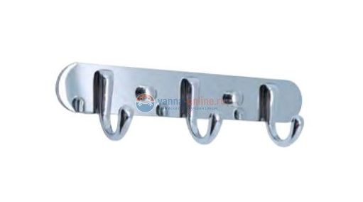 Планка 3 крючка Fixsen FX-1713, хром Планка 3 крючка Fixsen FX-1713, хром