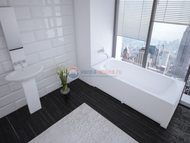 Ванна акриловая Акватек Ника 150 х 75 см