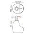 Дозатор WasserKraft 8099 с емкостью для губки, 480 ml