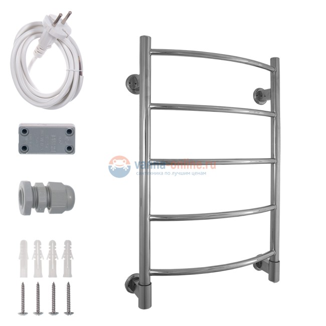 Полотенцесушитель электрический Energy H 800x500, ширина 52.8 см, высота 80 см Полотенцесушитель электрический Energy H 800x500, ширина 52.8 см, высота 80 см