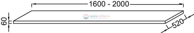 Столешница Jacob Delafon Parallel EB54-1450-E10, цвет - квебекский дуб
