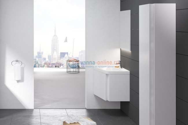 Тумба под раковину Ravak 10° SD 550 угловая, белая, левая/правая