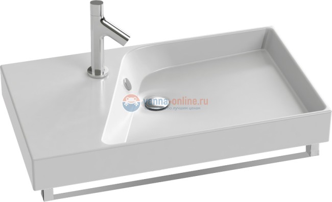 Подвесная раковина Jacob Delafon Rythmik EXO112-Z-00 80 см, с полотенцедержателем