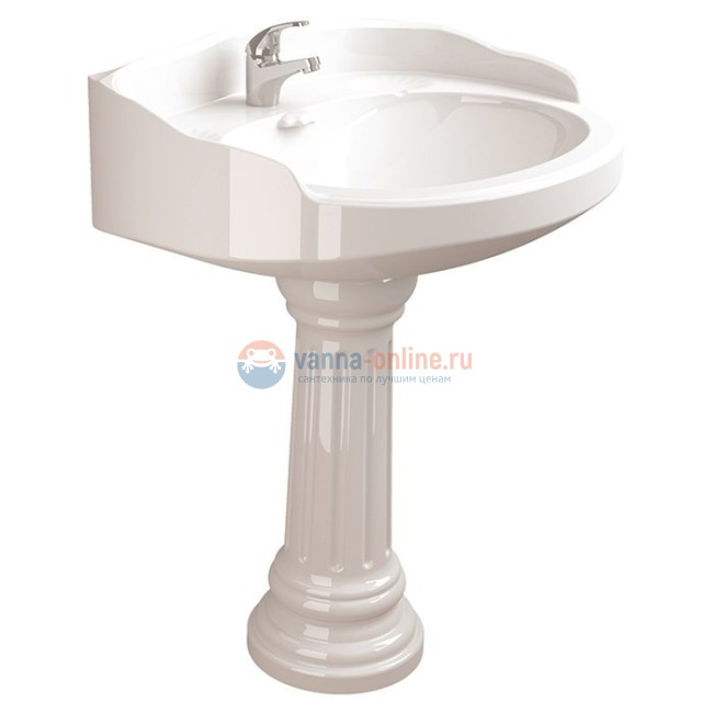 Раковина подвесная с пьедесталом Sanitana GRECIA 70