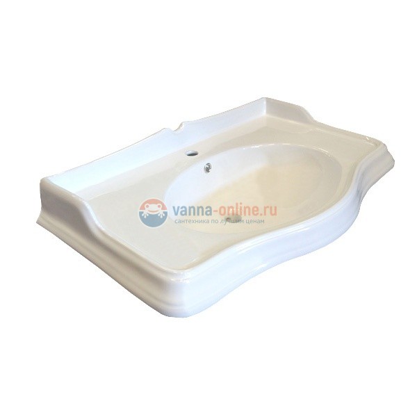 Тумба с раковиной Comforty Версаль 3130383 90 см, с раковиной Comforty JS90, напольная, слоновая кость