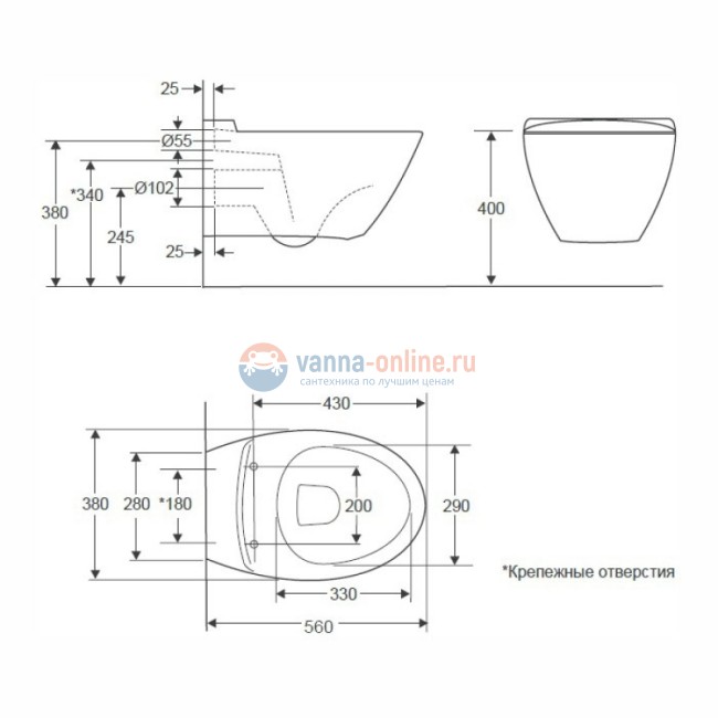 Инсталляция Alcaplast с унитазом Jacob Delafon Presquile E4440-00, сиденьем микролифт клавиша хром, комплект