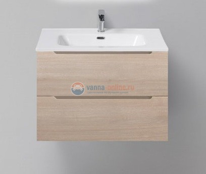 Тумба с раковиной BelBagno Etna ETNA-700-2C-SO-RG-P, 70 см, подвесная, цвет (rovere grigio)